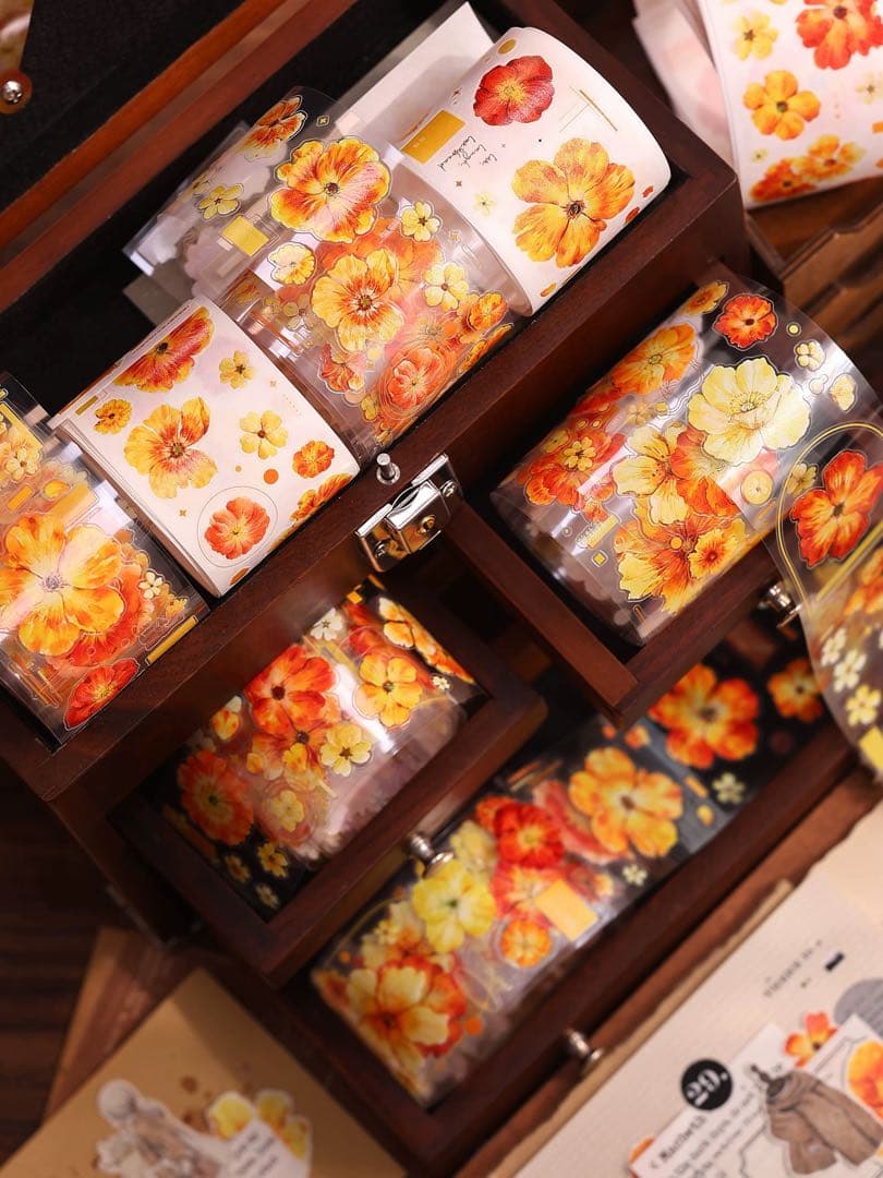 ⭐️SALE⭐️小白家文創《鎏金漫漫》海外マスキングテープ マステ 【2749】