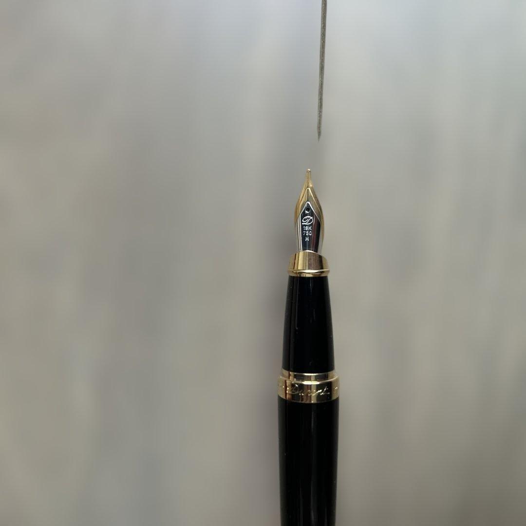 S.T. Dupont ブラック ゴールド 万年筆 18k