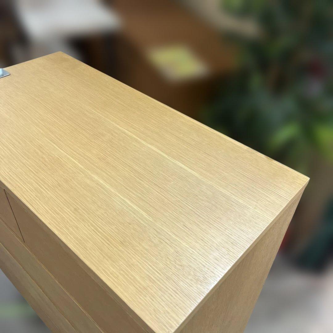 【無印良品】4段チェスト◇廃盤品◆オーク材◇訳有品