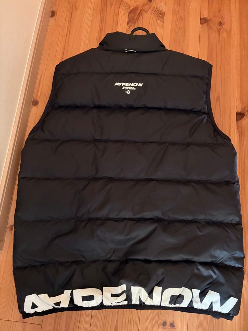 ※Yuji AAPE NOW ダウンベスト Lサイズ ブラック
