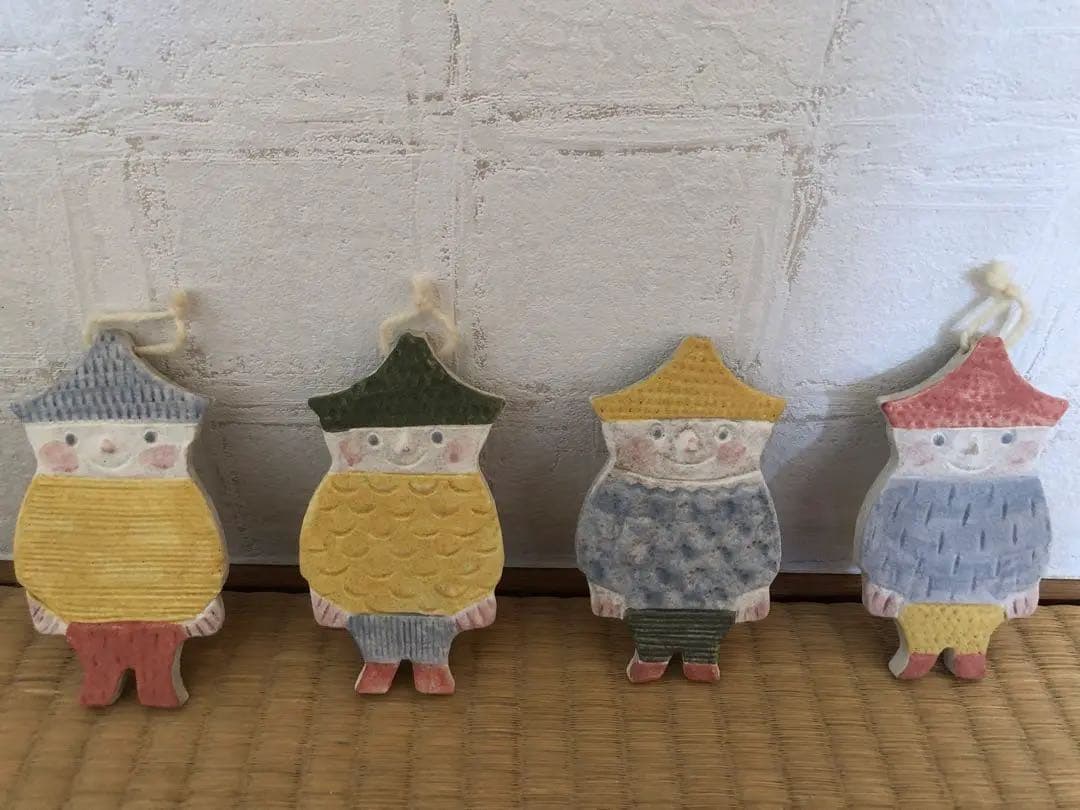 鹿児島睦さん　タペストリー　壁掛け　飾り　４人の子ども