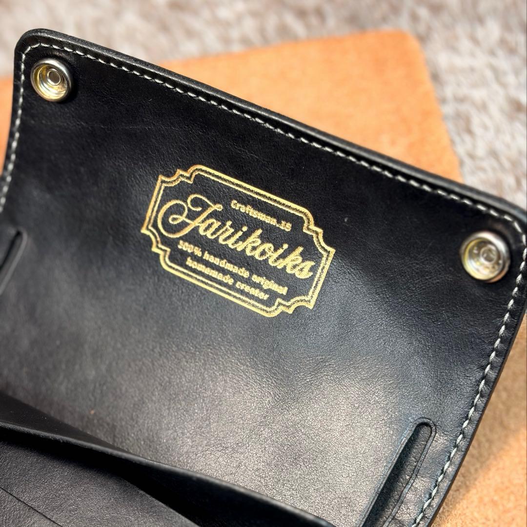 ◎柔らかい二つ折りシャグポーチ.スムース革◎