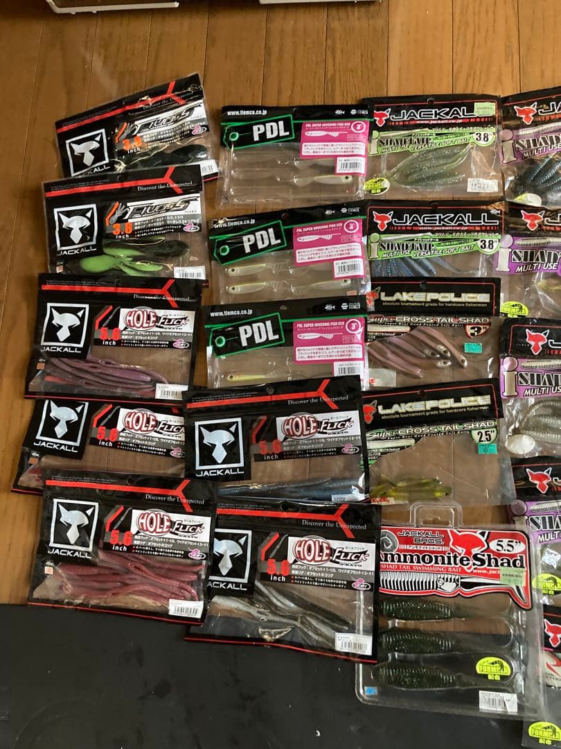 バス用メーカー色々ワームルアーセット