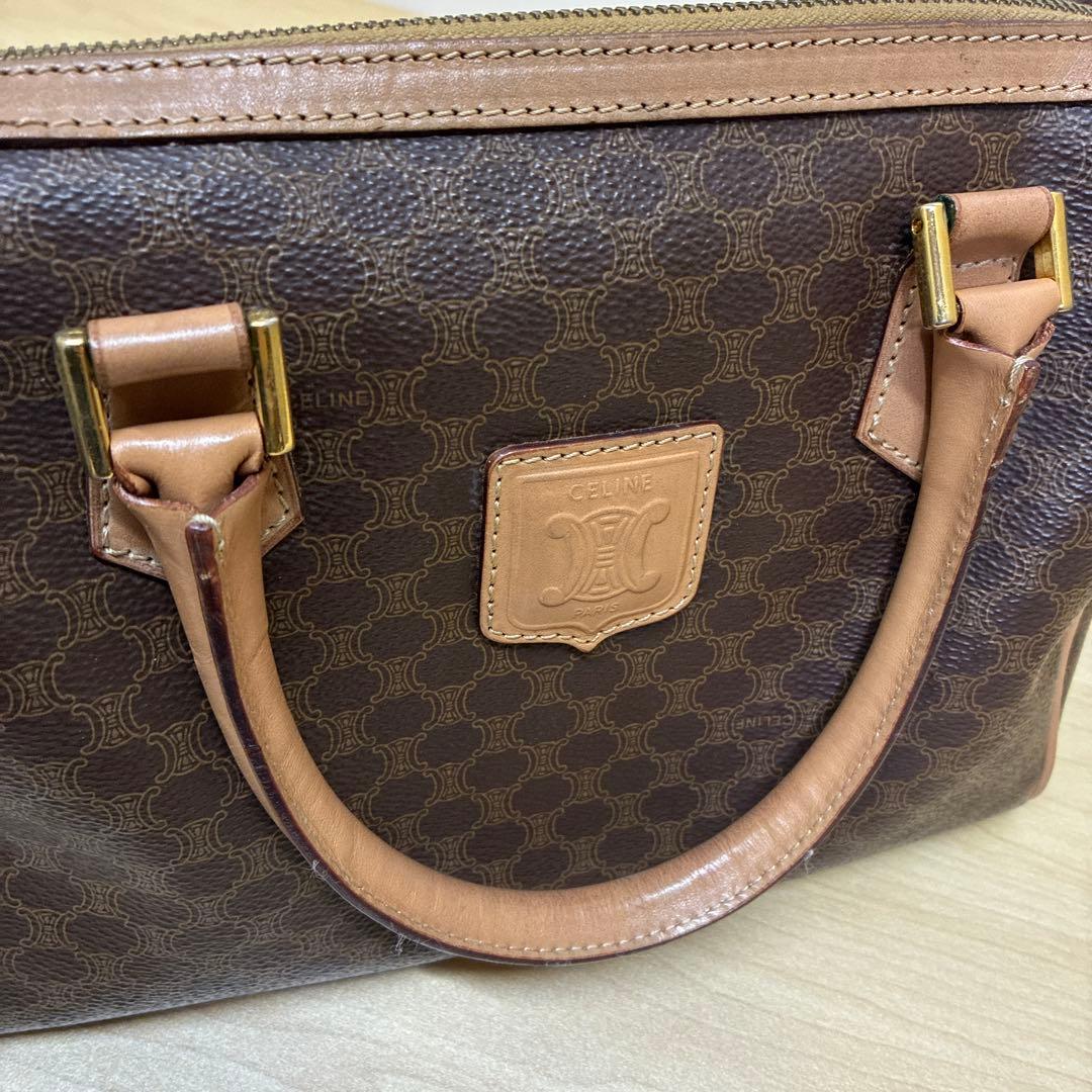 CELINE セリーヌ　マカダム柄　ハンドバッグ　ミニボストン