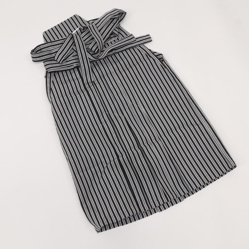 aloha【七五三】羽織袴小物＊5歳男児 縞 黒 グレー 着物 9RH13