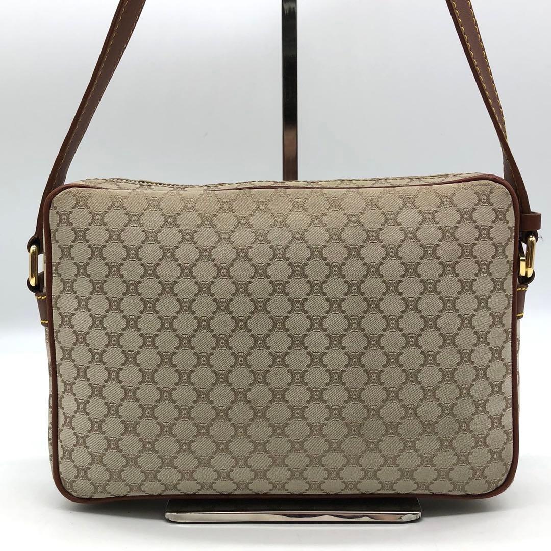 ✨極希少✨セリーヌ ショルダーバッグ マカダム トリオンフ キャンバス レザー