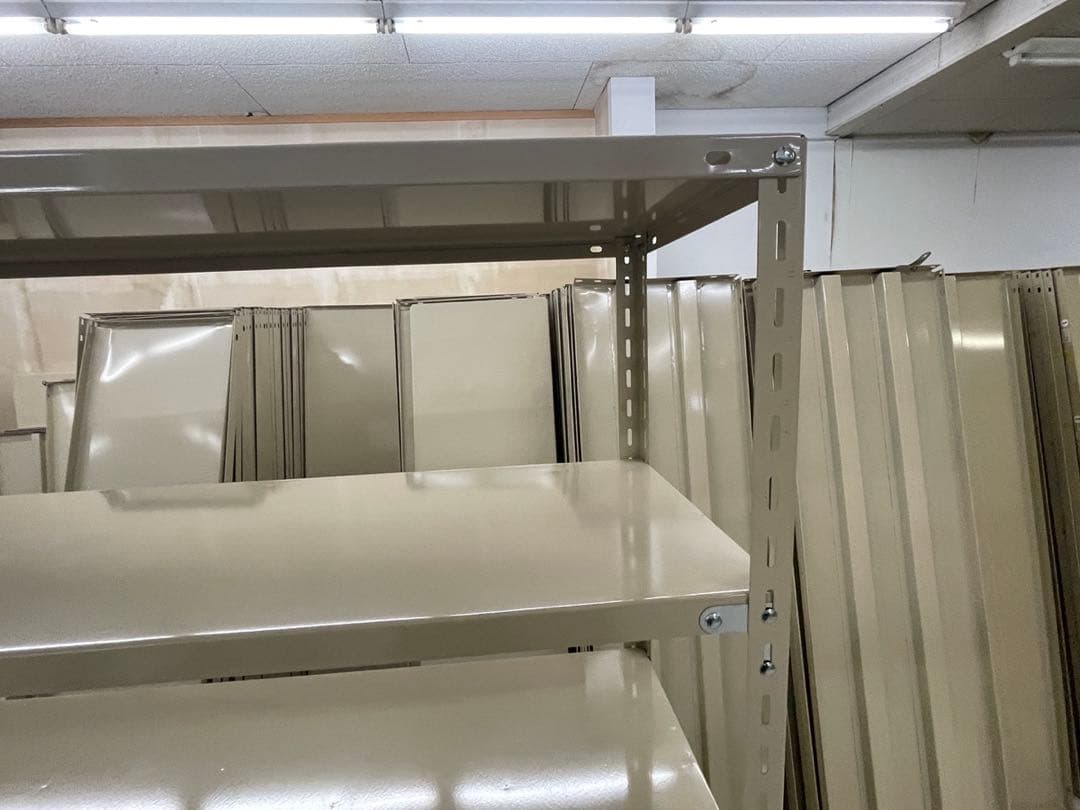 スチールラック 180×45×180cm 5段 ベージュ 10台分 引き取り限定