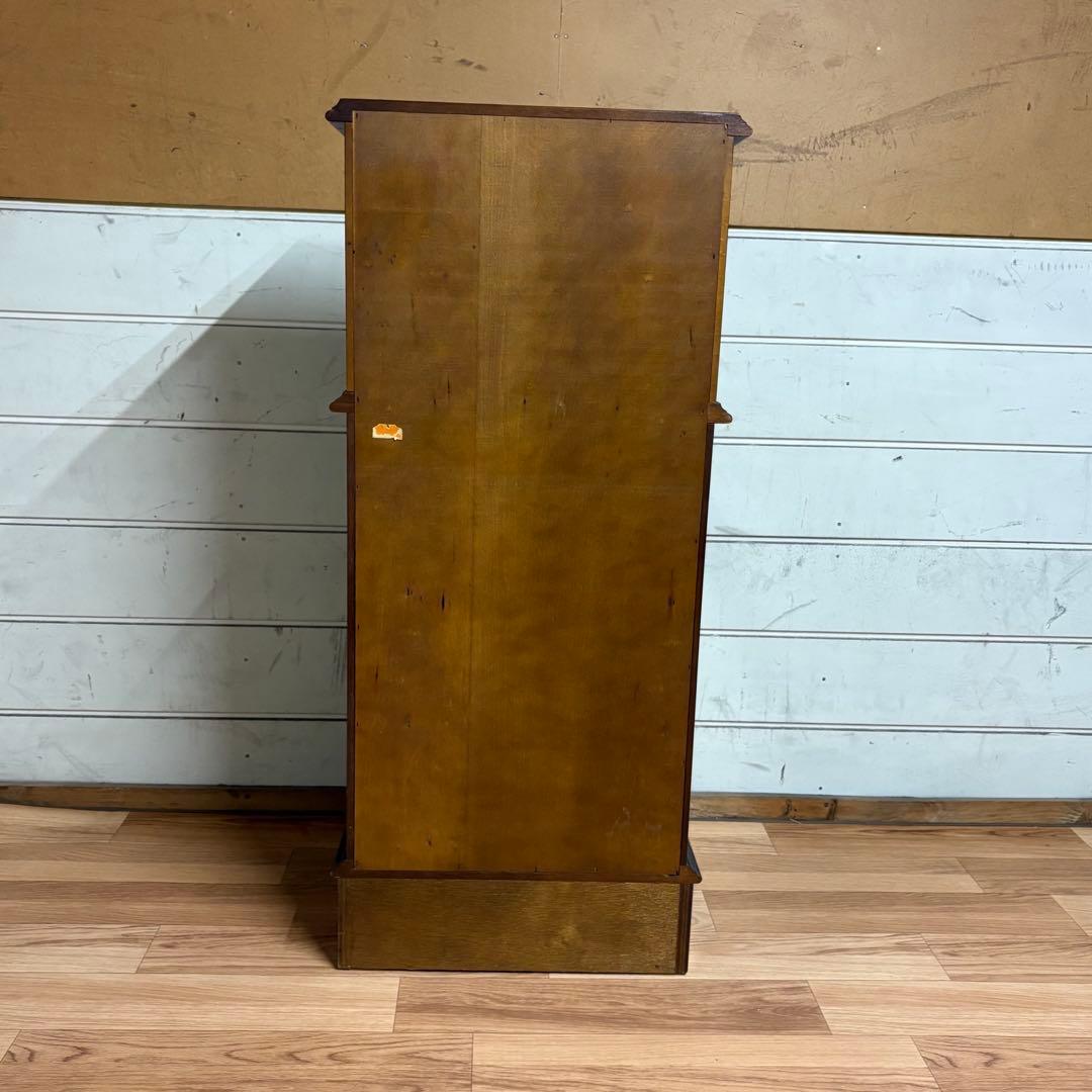 カリモク　電話台　サイドチェスト　ラック　木製　取手に装飾あり