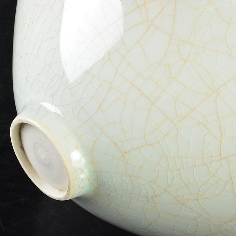 中国　影青　貼魚氷裂文鉢　茶碗　C　R6494