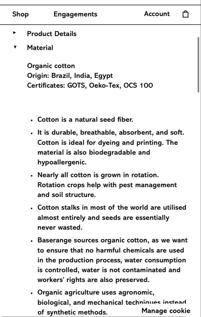 【値下】Baserange rim raglan sweat shirt