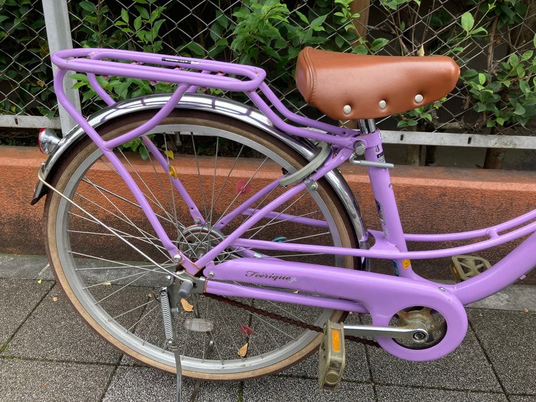 あさひ ASAHI フェリーク ジュニア 自転車24インチ パープル