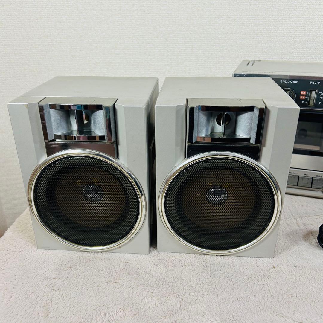 【希少】HITACHI TRK-W3 ラジカセ　バブル昭和レトロ　現状品