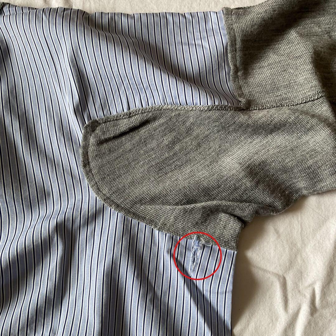 COMME des GARCONS SHIRT セーター グレー/ストライプ