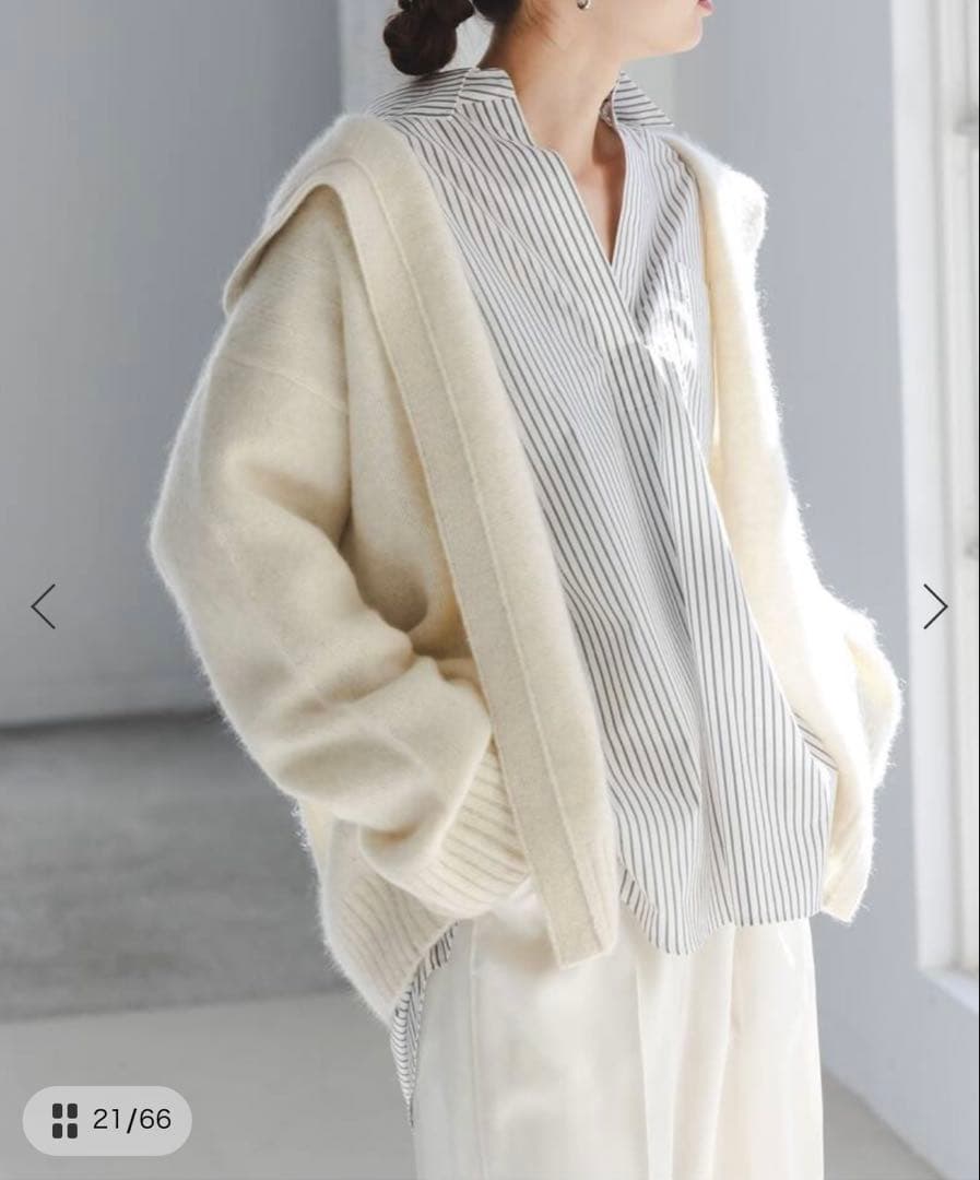 NOBLE イージーケアコットンスキッパーシャツ