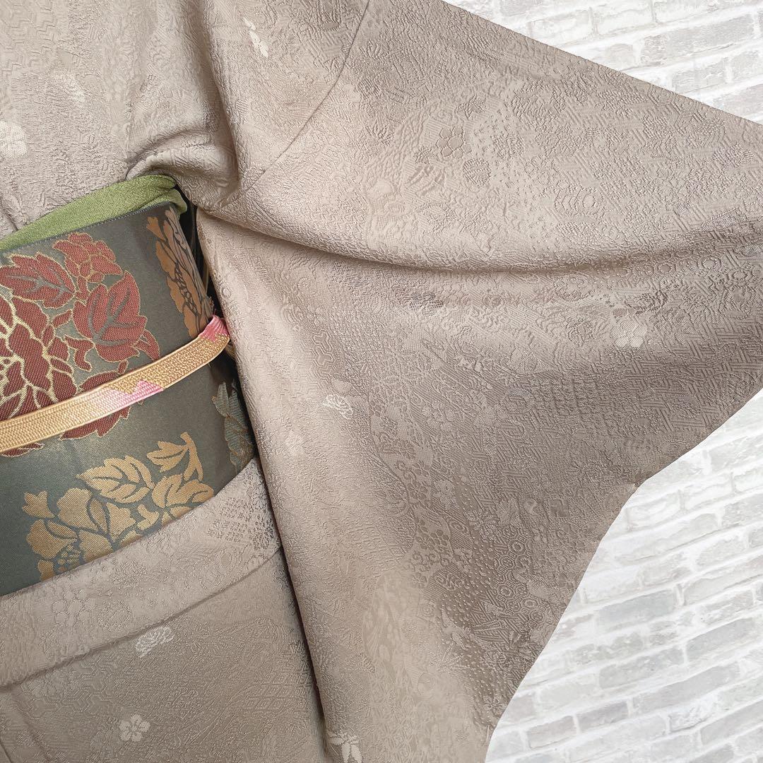 色無地　フルセット　松竹梅　吉祥二百撰　壽光織　シンプル　カジュアル　小紋　I9