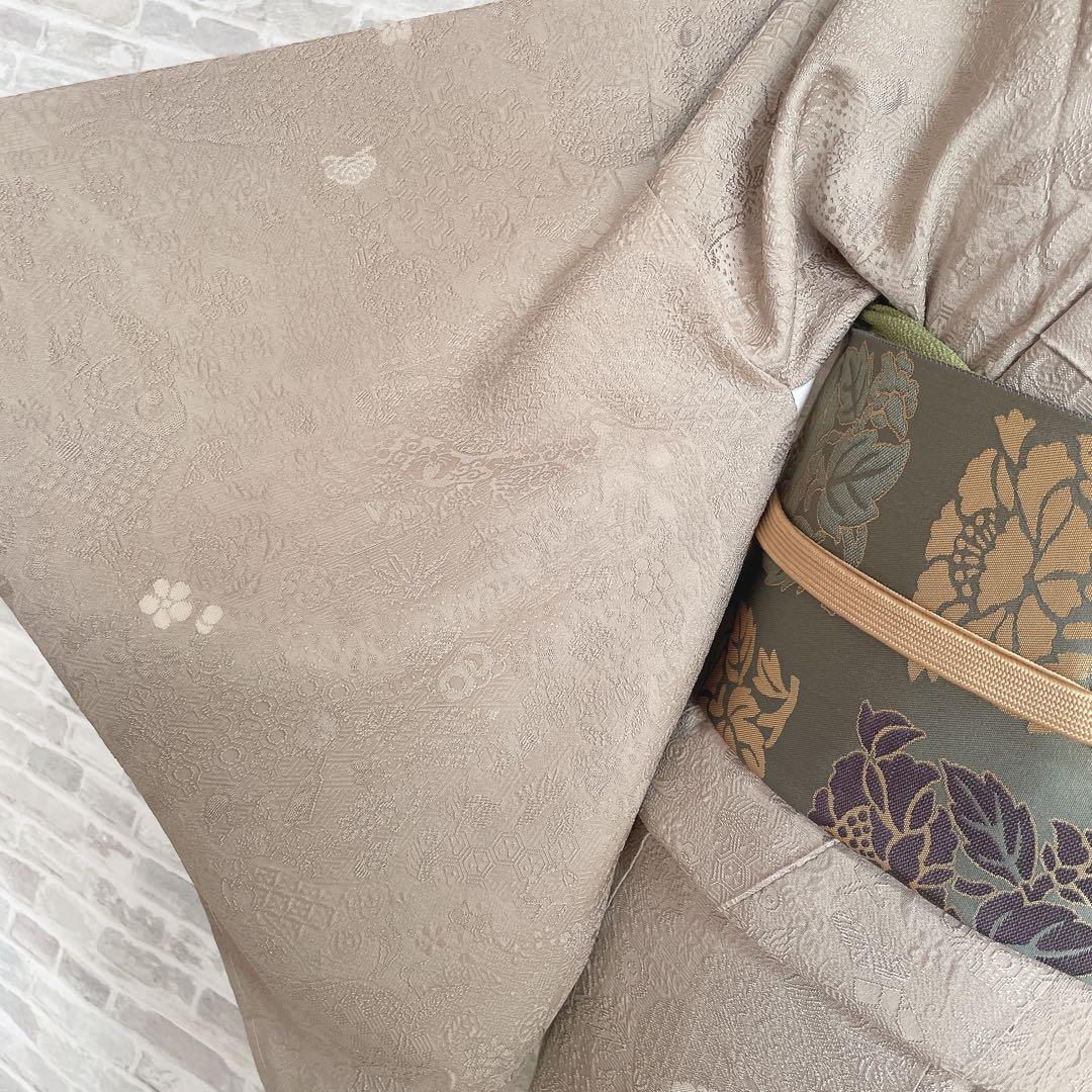 色無地　フルセット　松竹梅　吉祥二百撰　壽光織　シンプル　カジュアル　小紋　I9