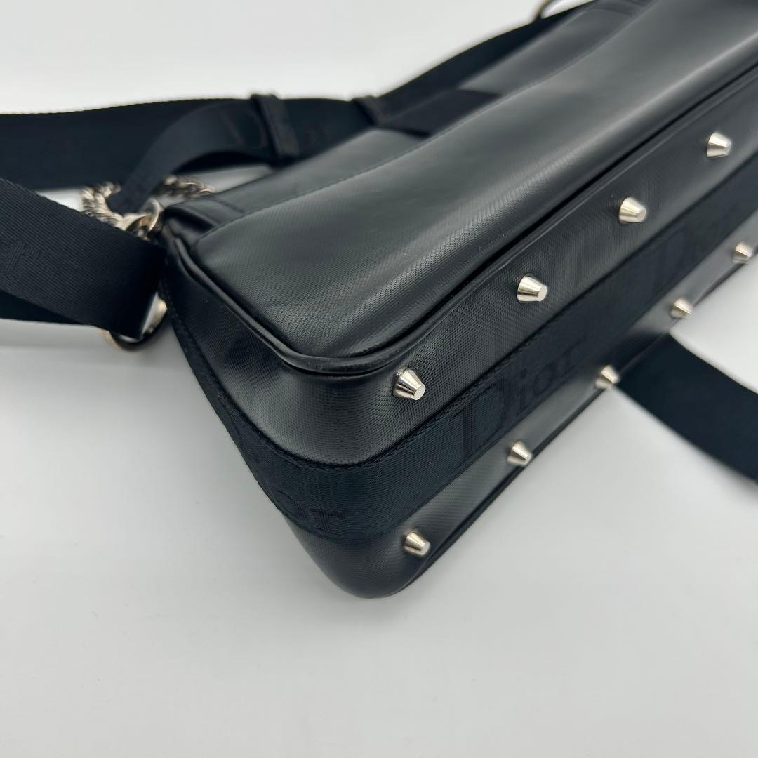 クリスチャンディオール ハードコア ショルダーバッグ ブラック　希少　レザー