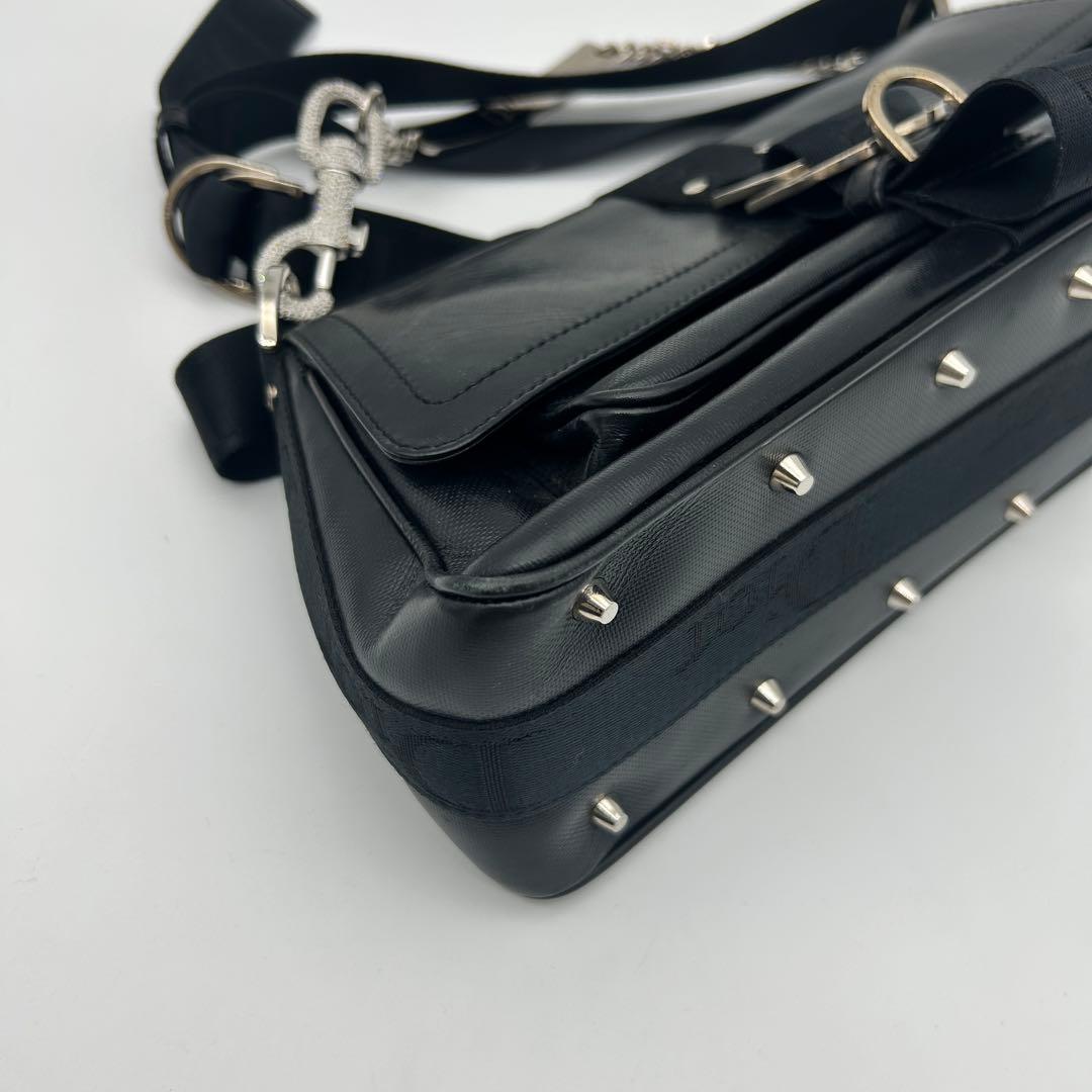 クリスチャンディオール ハードコア ショルダーバッグ ブラック　希少　レザー