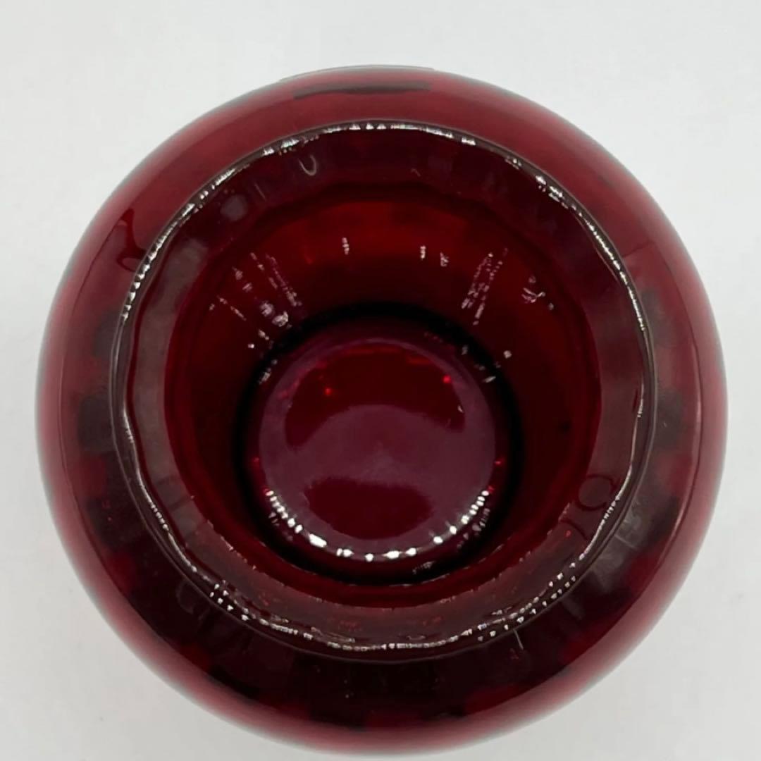 Baccarat フラワーベース バカラレッド 花瓶 赤 クリスタル バカラ