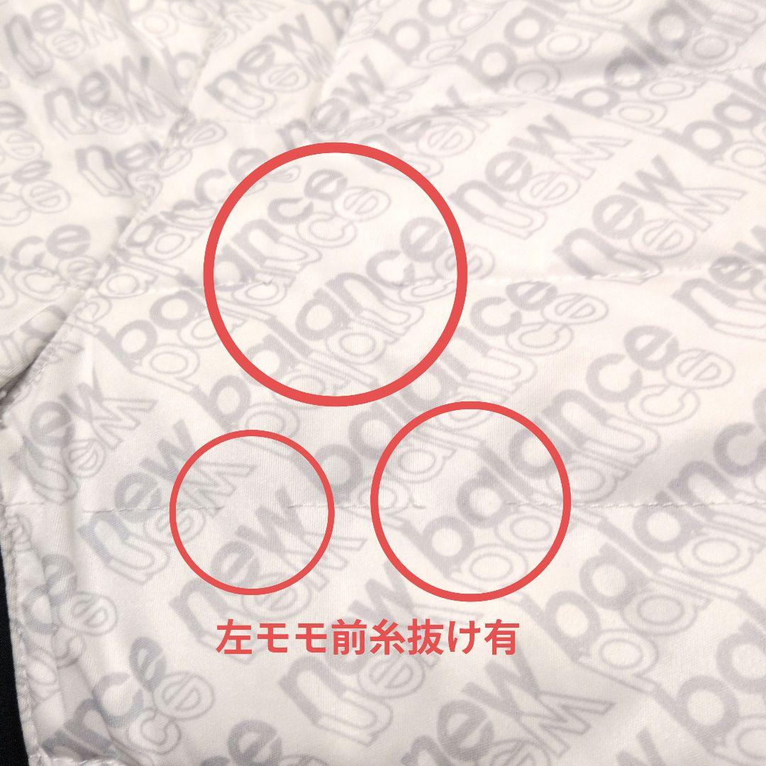 ニューバランス ゴルフ 中綿パンツ 総柄 白×黒 5サイズ L