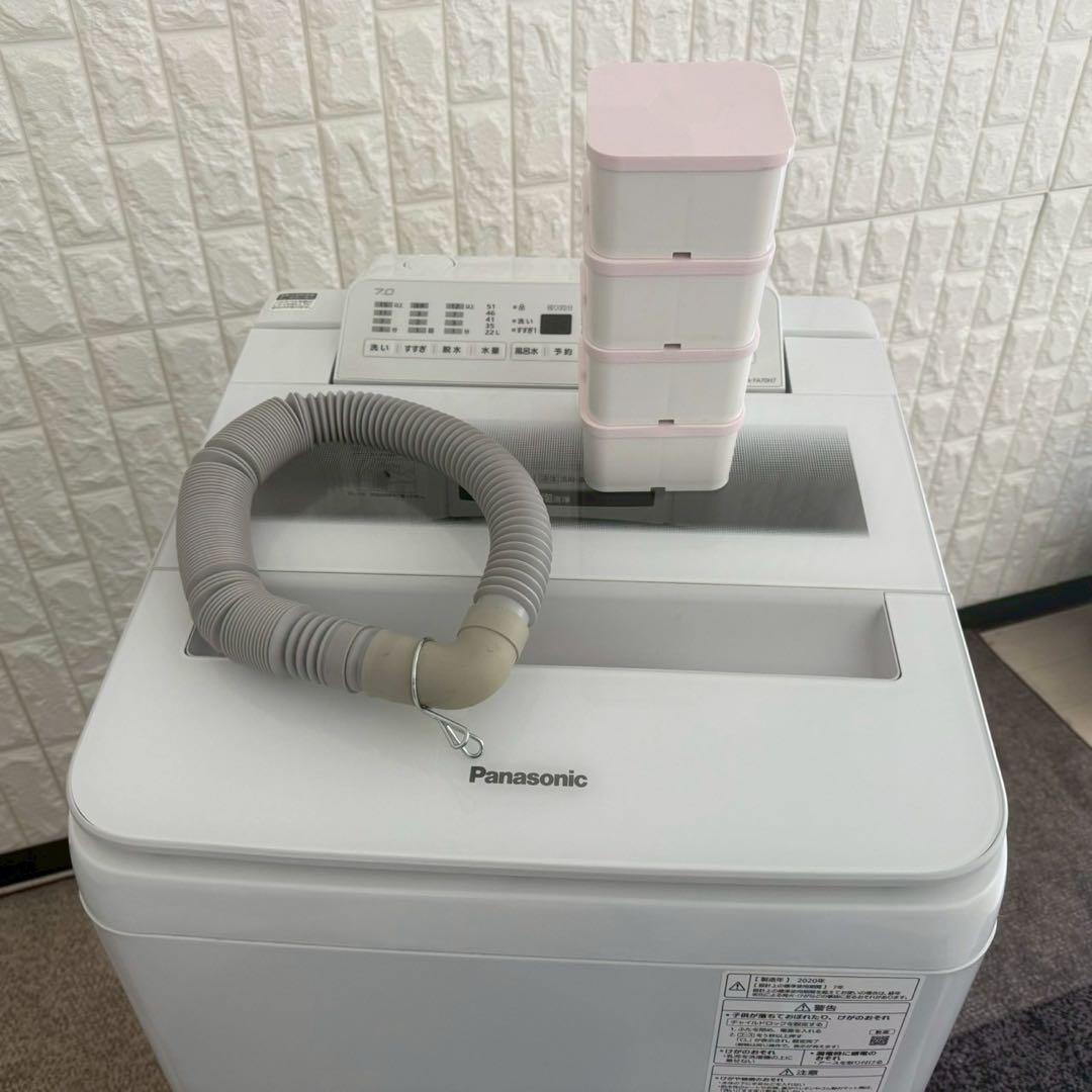 東京23区配送無料✨縦型洗濯機　パナソニック　NA-FA70H7 7キロ　美品