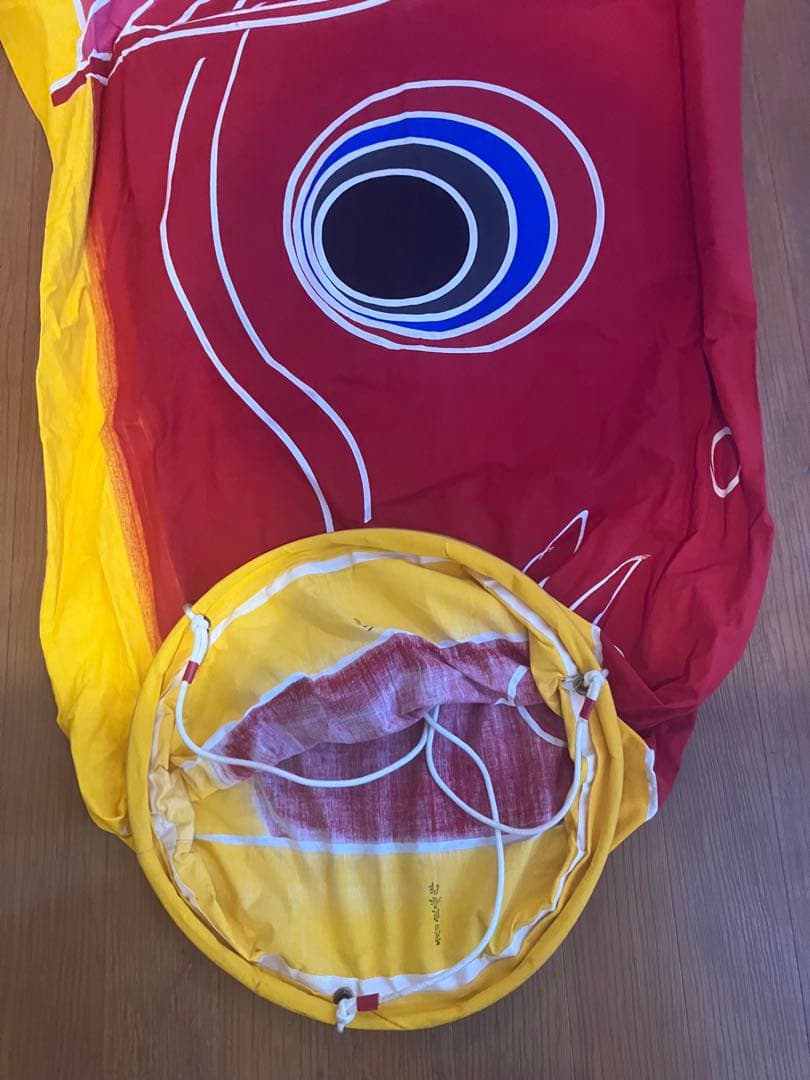 手染め鯉のぼり三間（5.4Ｍ）三点（吹流し・真鯉・緋鯉）【渋谷家四代目良春作】