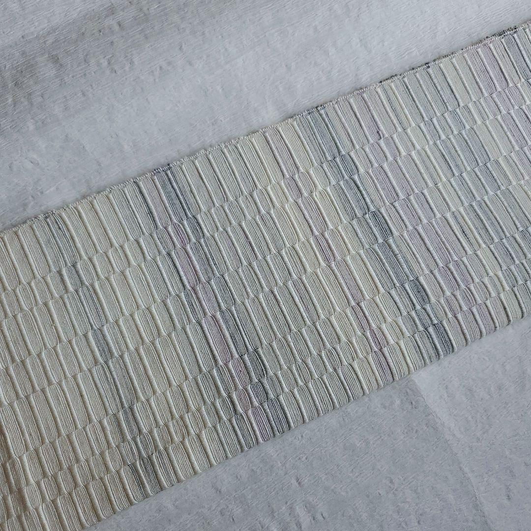 爽やかに締める　ロートン織　八寸名古屋帯