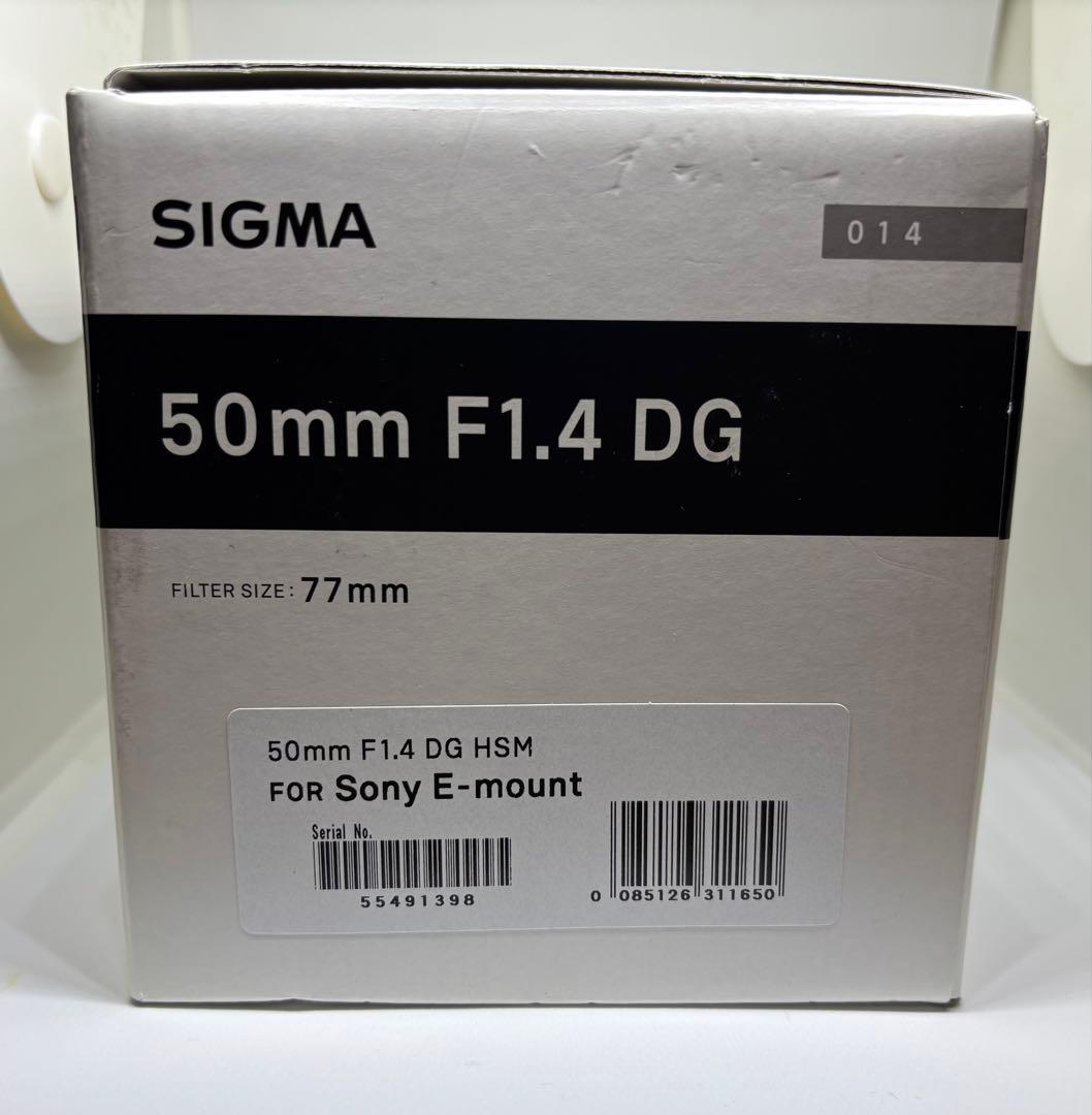 【美品】 SIGMA 50mm F1.4 DG HSM SONY Eマウント