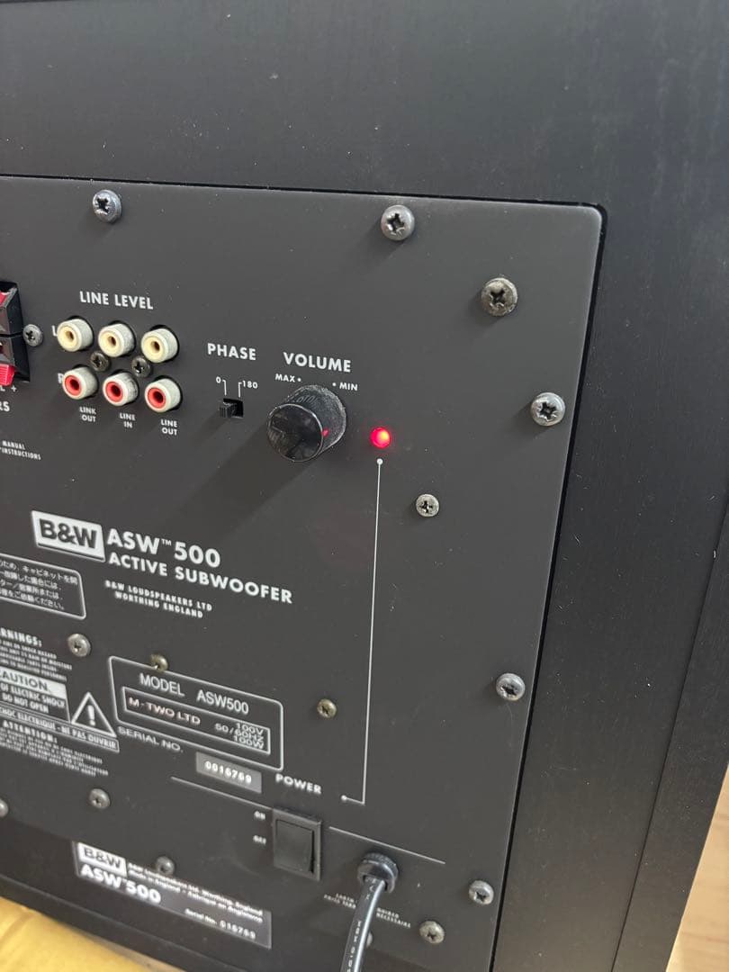 B&W【ASW500】アクティブサブウーファー　中古