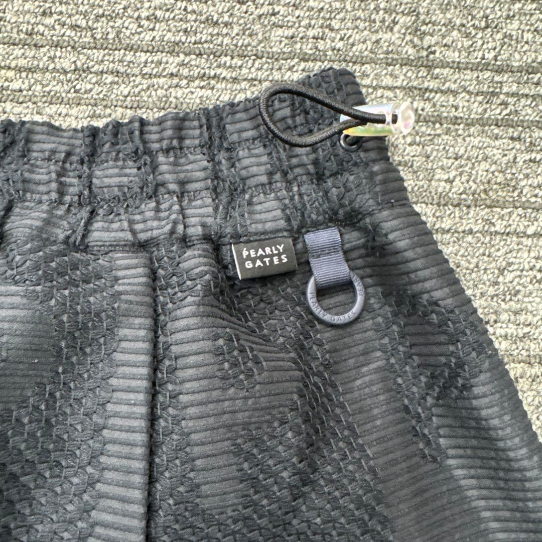 パーリーゲイツ プリーツスカート　ネイビー　ロゴ