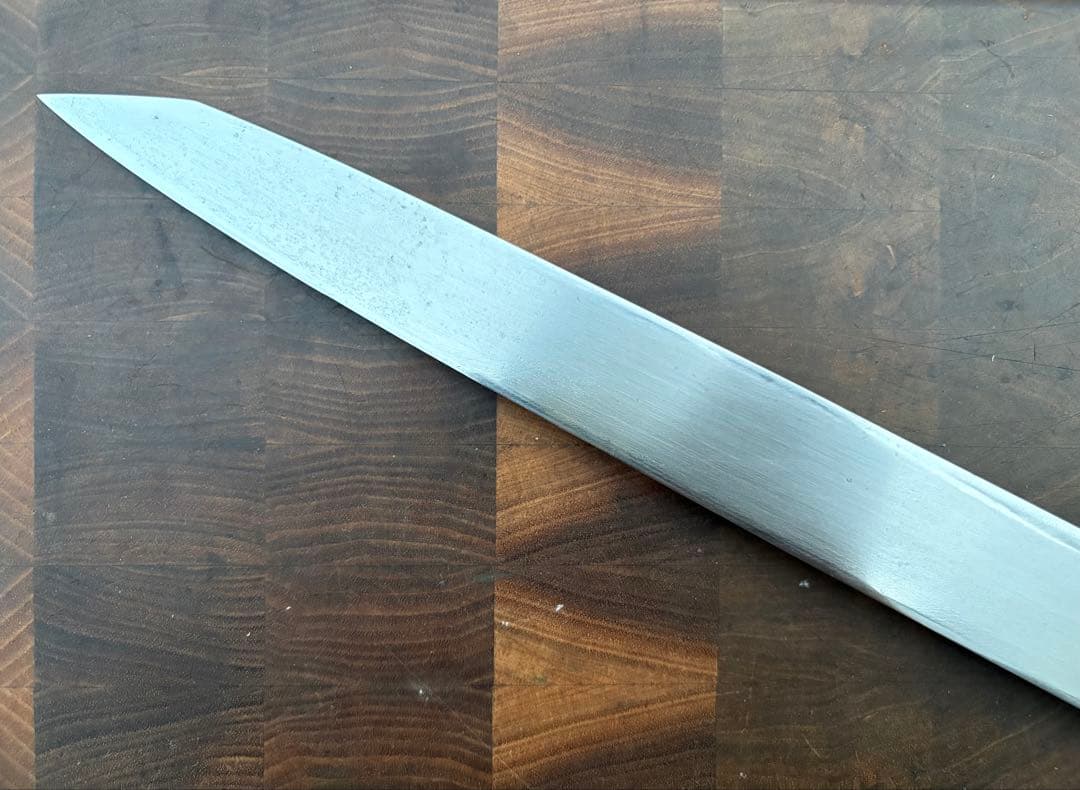 正本総本店　玉白鋼　切付　柳刃　300mm 尺　包丁　和包丁　研ぎ済　八角水牛柄