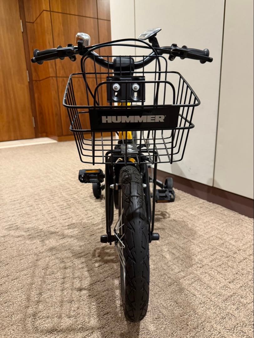 HUMMER 幼児用自転車 イエロー バスケット付き