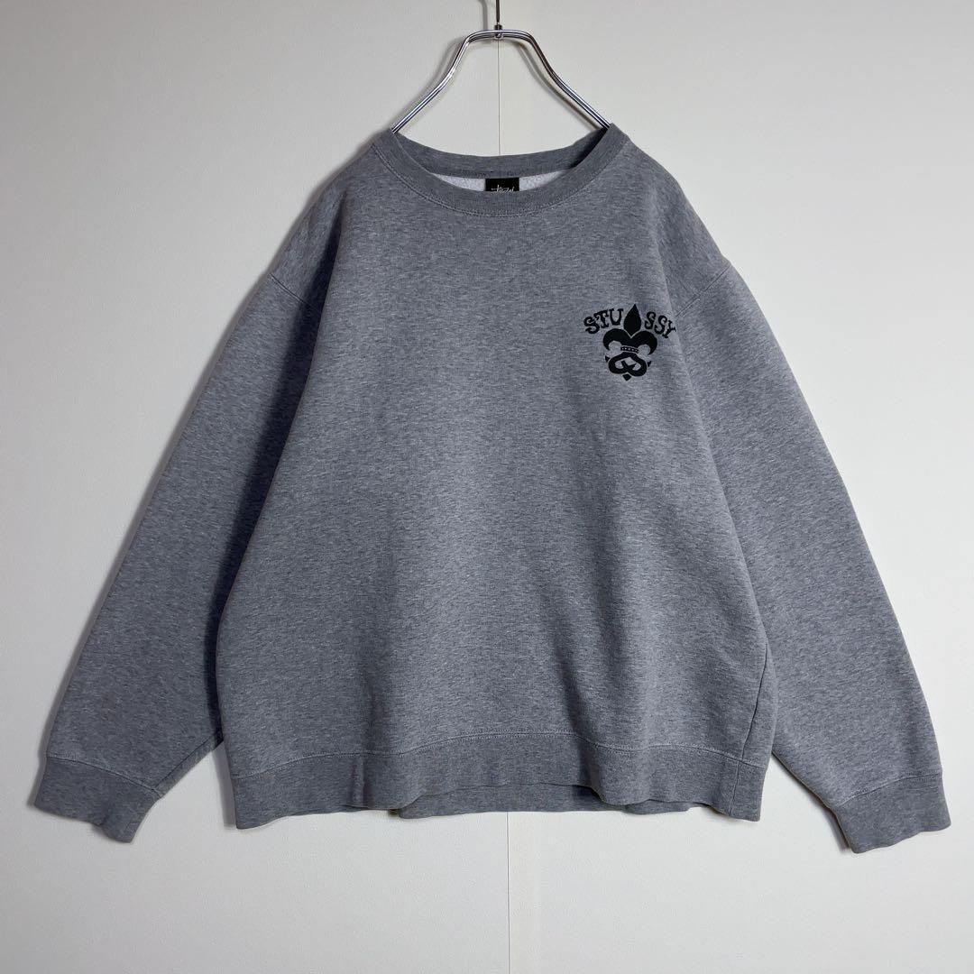 【超希少】ステューシー スウェット 90s バックでかプリント 人気Lサイズ