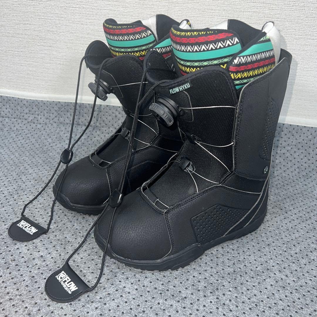 数回使用 レディース 24cm FLOW HYKU BOA スノボブーツ