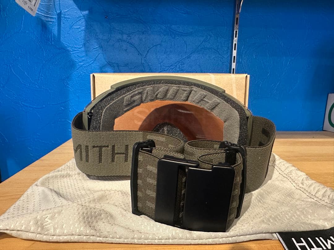 SMITH ゴーグル オリーブグリーン ブルーレンズ