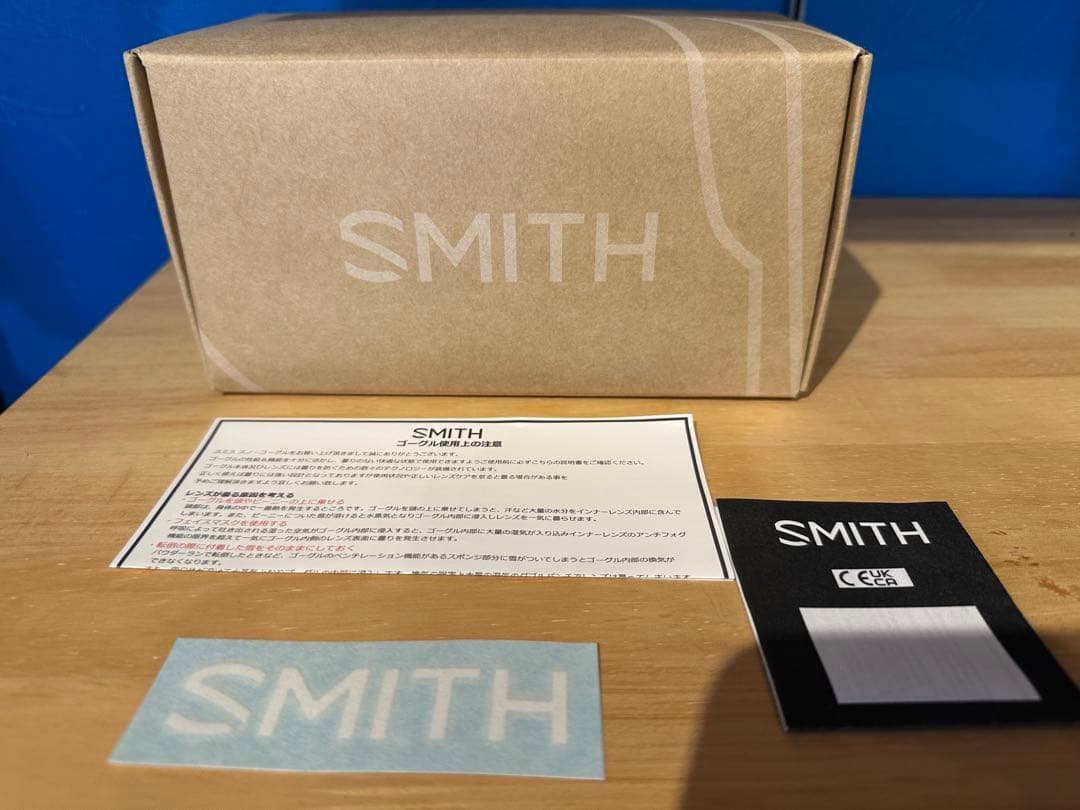 SMITH ゴーグル オリーブグリーン ブルーレンズ