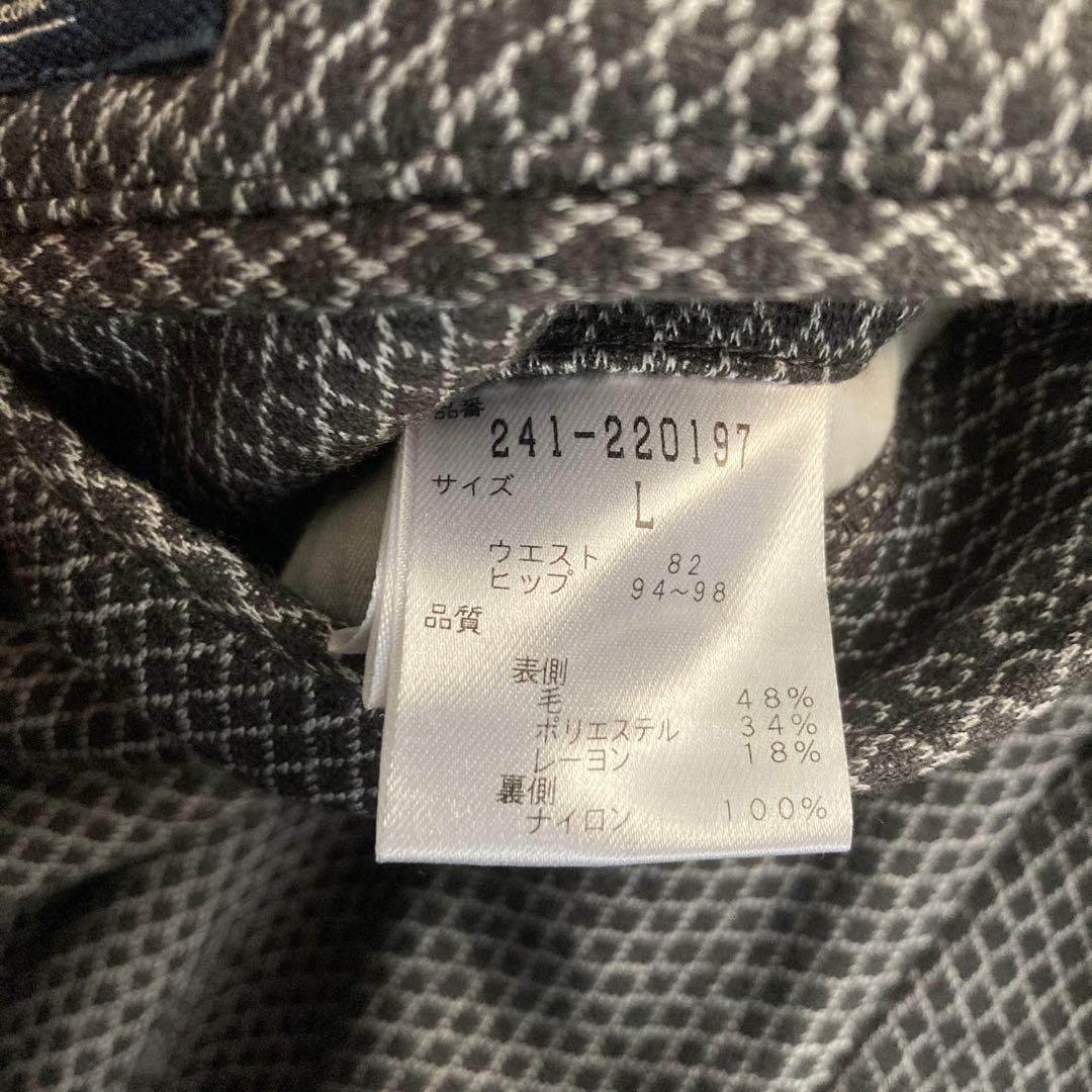 【超美品】Callaway ゴルフパンツ 裏起毛 ストレッチ ダイヤ柄 L 秋冬