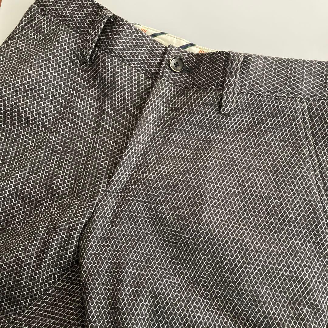 【超美品】Callaway ゴルフパンツ 裏起毛 ストレッチ ダイヤ柄 L 秋冬