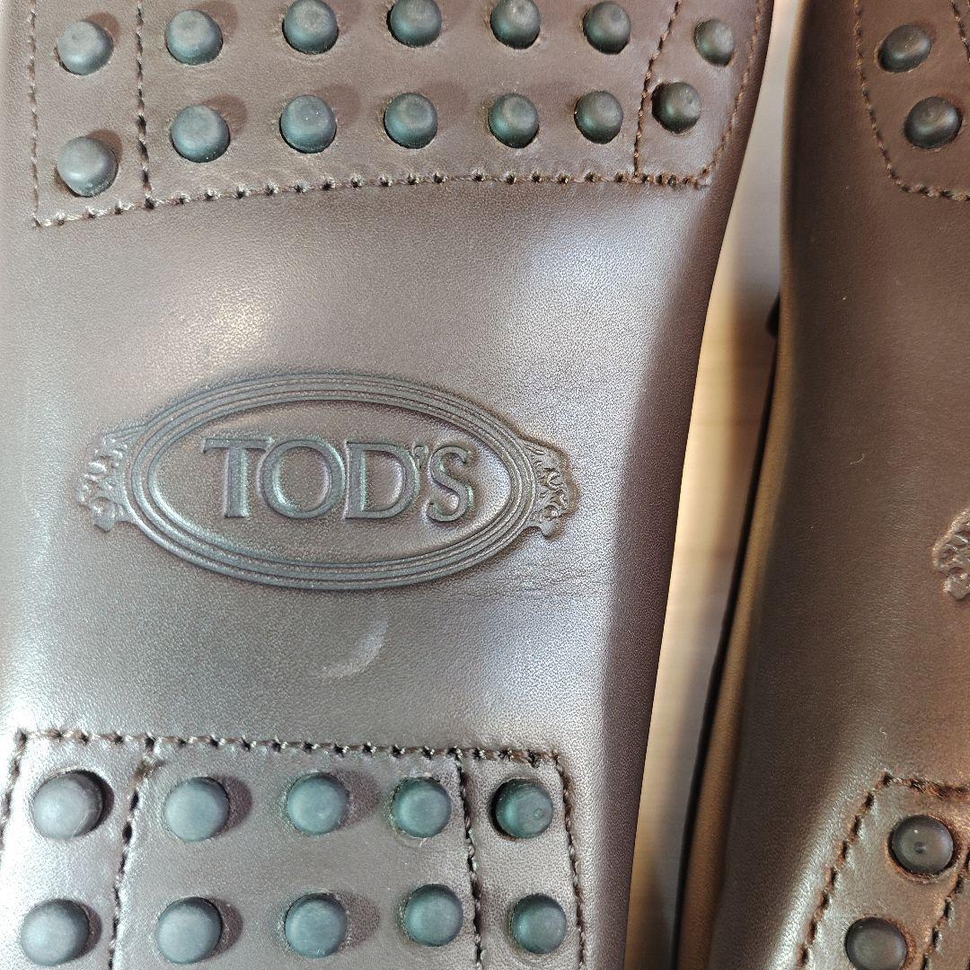 ⭐TOD'SダブルTドライビングシューズ　EU39.5 BRW woman's