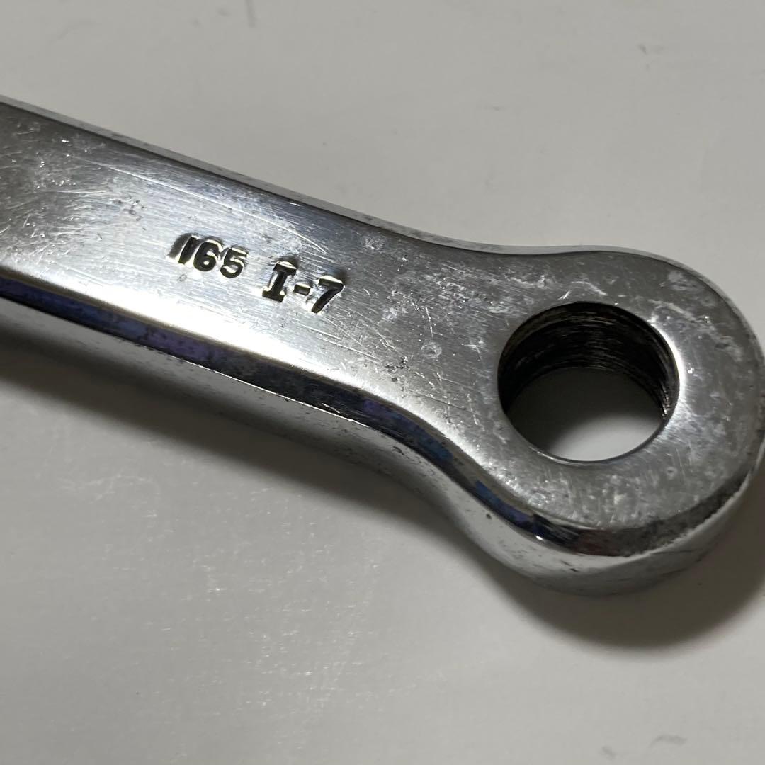 スギノプロダイナミッククランクセット165mm(ポリッシュ)クランクキャップ付