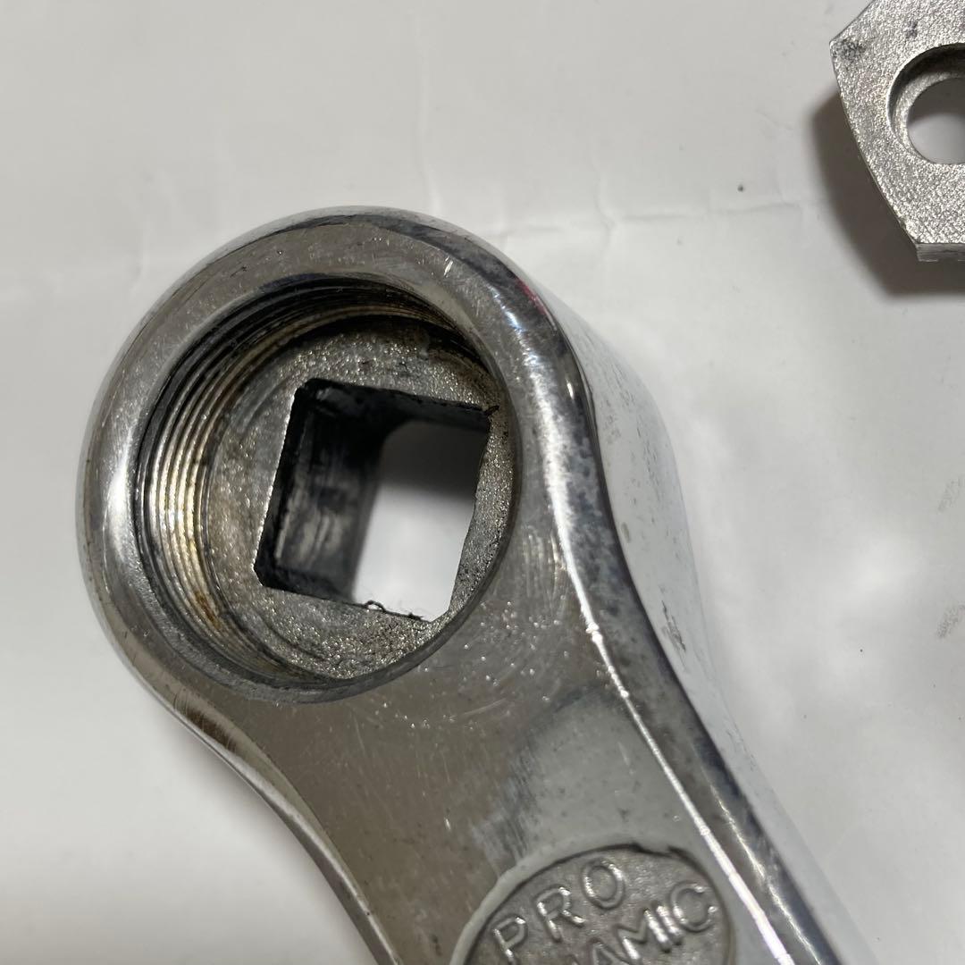 スギノプロダイナミッククランクセット165mm(ポリッシュ)クランクキャップ付