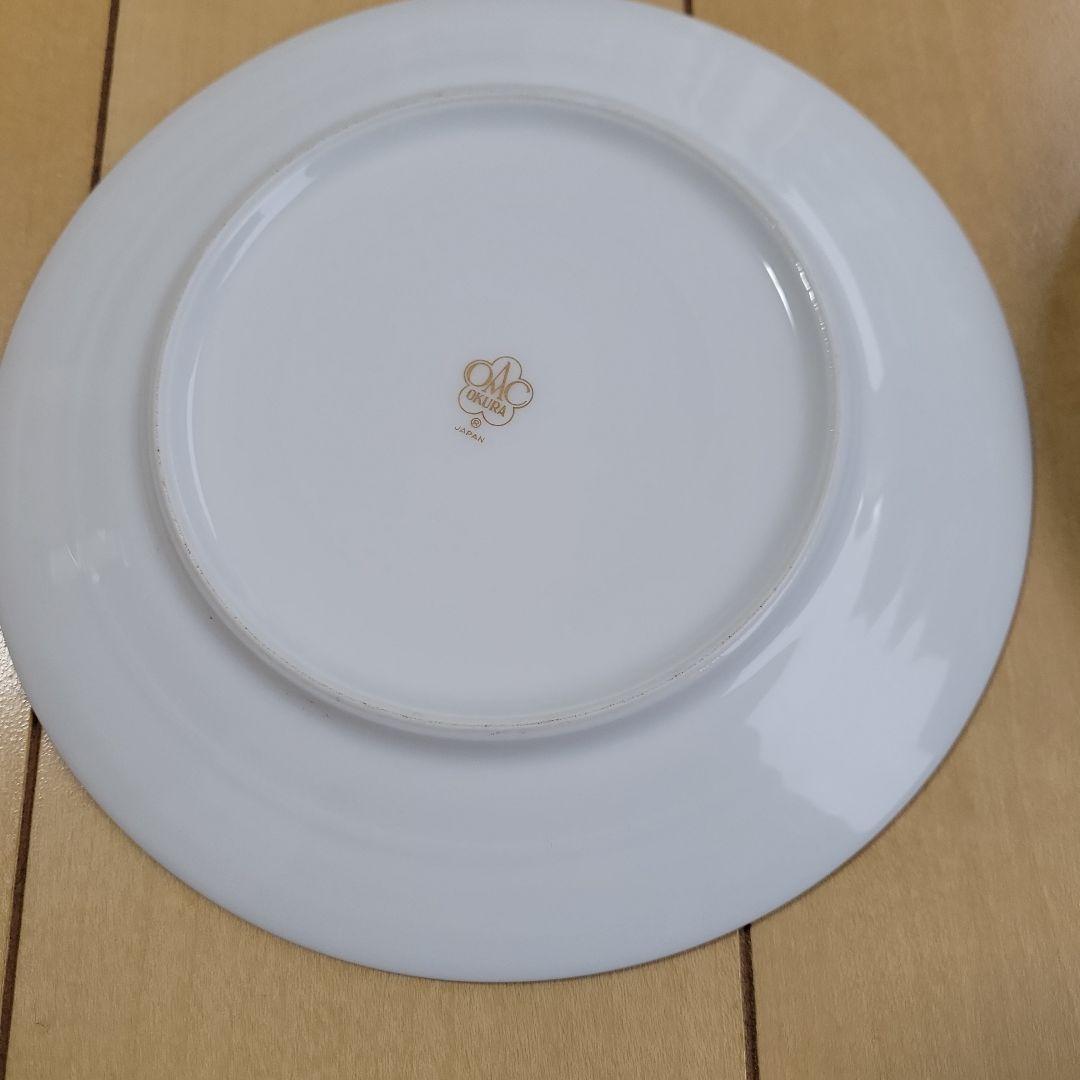 大倉陶園⑨クラウンエンボス　ケーキ皿　プレート６枚