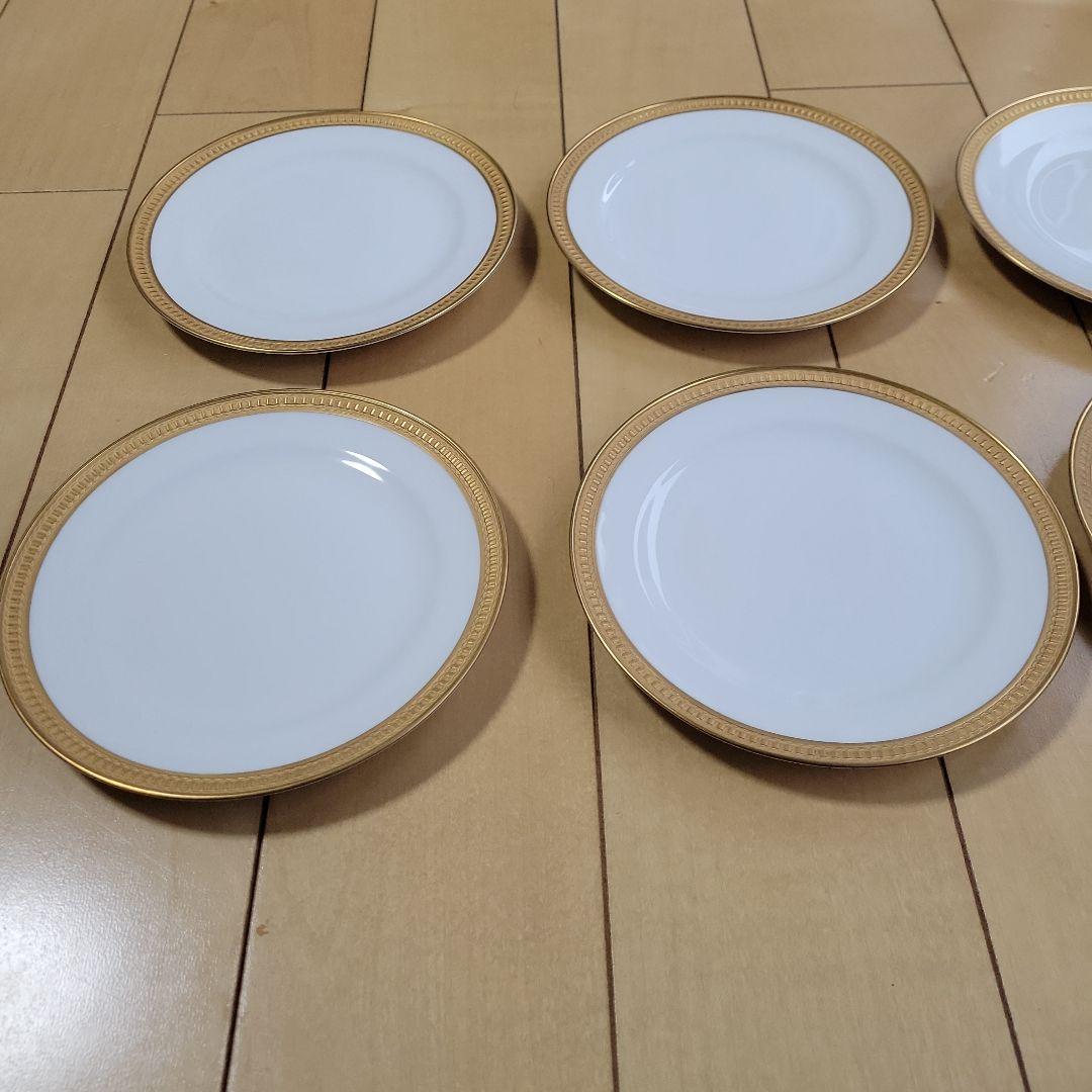 大倉陶園⑨クラウンエンボス　ケーキ皿　プレート６枚