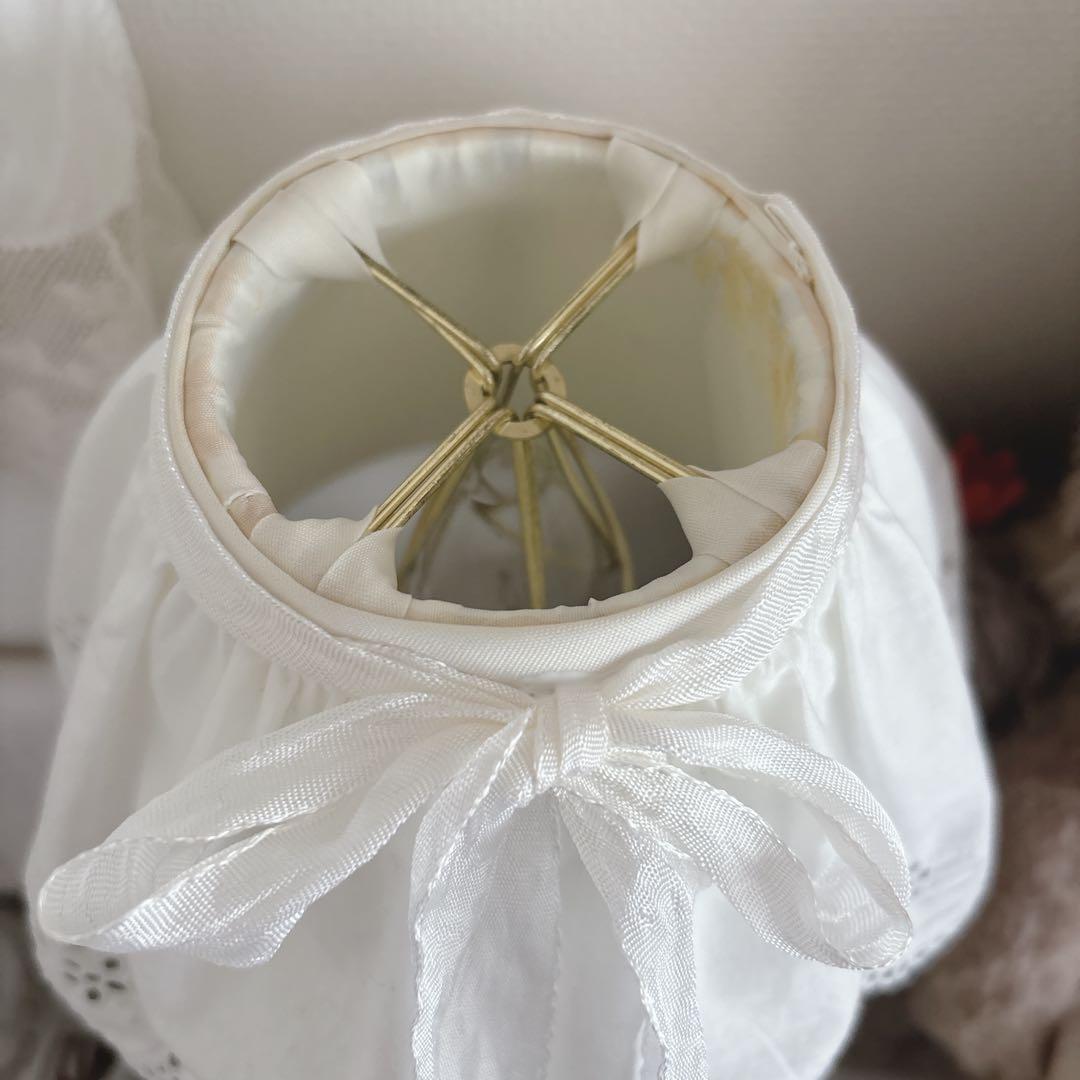 期間限定❤︎ランプシェードセット　フリルカバー　フランスアンティーク　リメイク