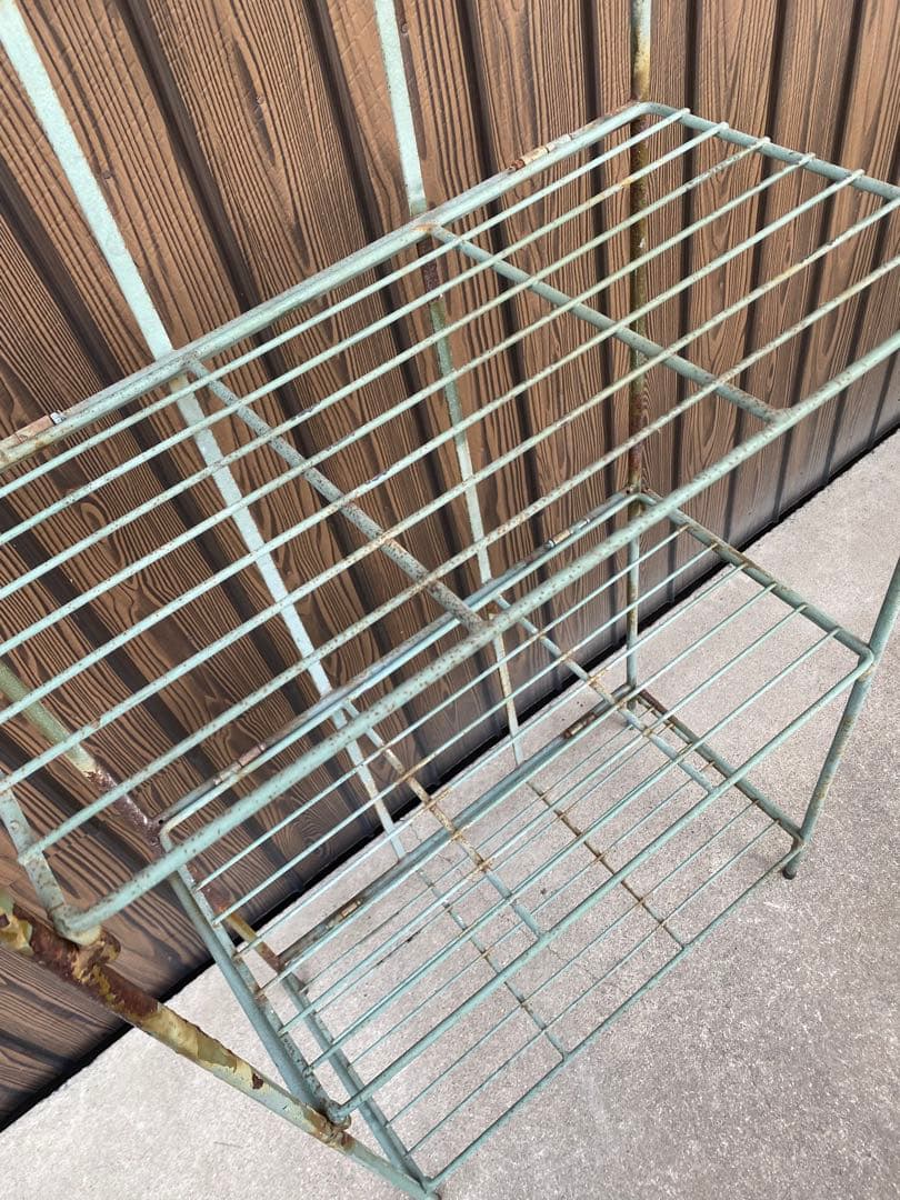 ガーデンシェルフ　フラワースタンド　アイアンスタンド　植木鉢　アンティーク