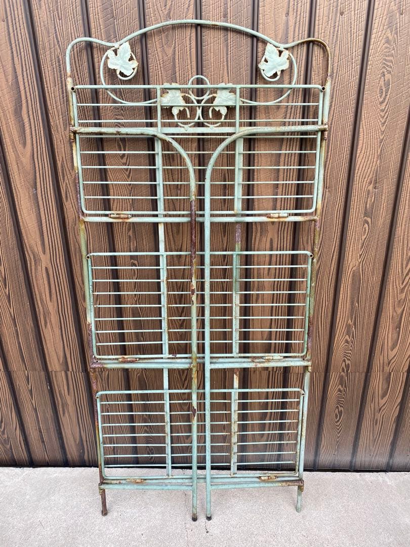 ガーデンシェルフ　フラワースタンド　アイアンスタンド　植木鉢　アンティーク