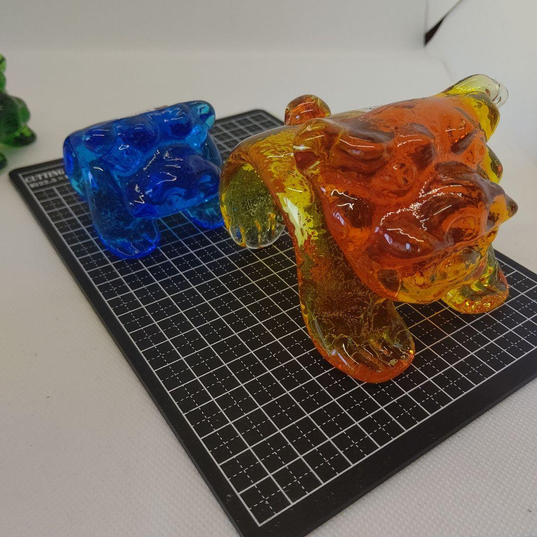 琉球ガラス 森のガラス館 シーサー ガラス置物 ガラス細工 沖縄 お土産