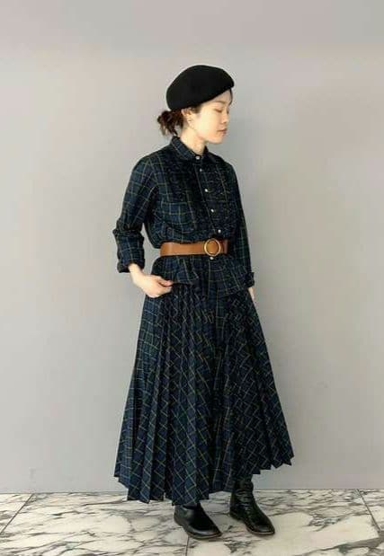 45R☆本革 リングベルト/ダークブラウン♪