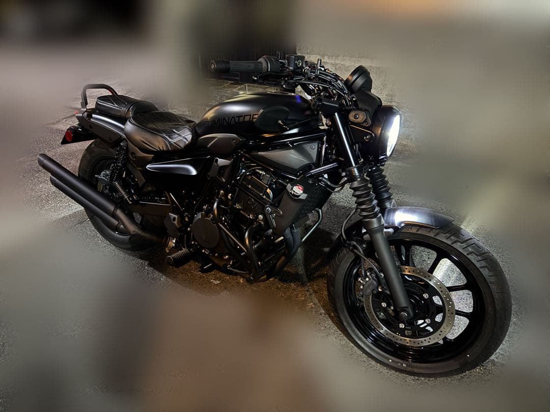 ド*ル様 エリミネーター400 ワンオフマフラー 2本出し スリップオン