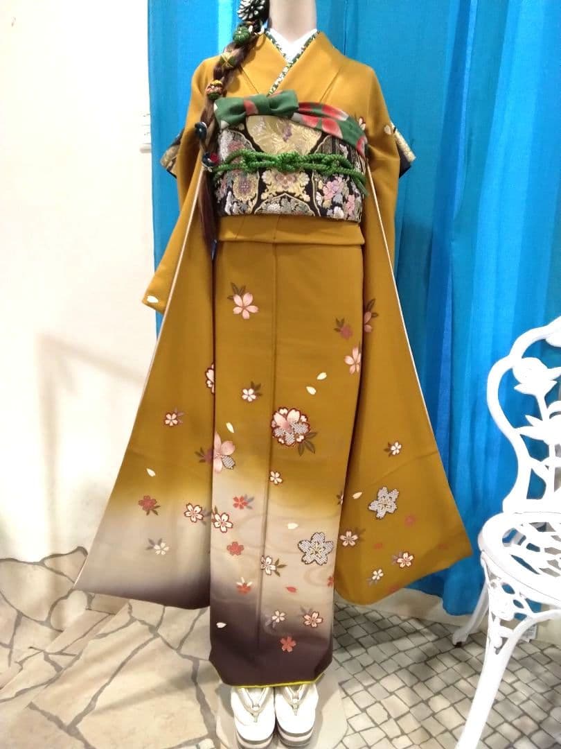 振袖フルセット、正絹振袖、成人式、重ね衿帯揚げ帯締め、西陣袋帯、襦袢、ガード加工